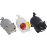 Игрушка «Кот», 9 см, сквиш с песком, микс