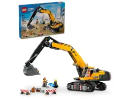 Конструктор LEGO City 60420 Желтый строительный экскаватор