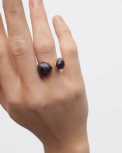 Кольцо Amethyst Gravity серебро 925 пробы покрытое золотом