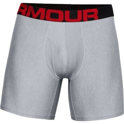 Мужские спортивные боксеры Under Armour Tech 6in 2 Pack - gray