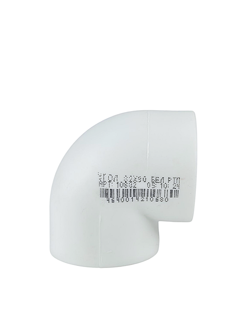 Угольник PPR  32х90, PN25 белый, РТП (160/20)