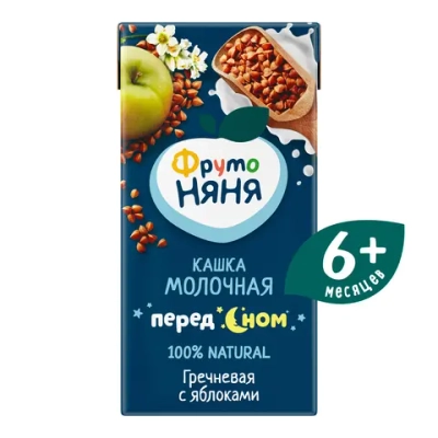 Фрутоняня кашка Гречневая с яблоками 0,2л