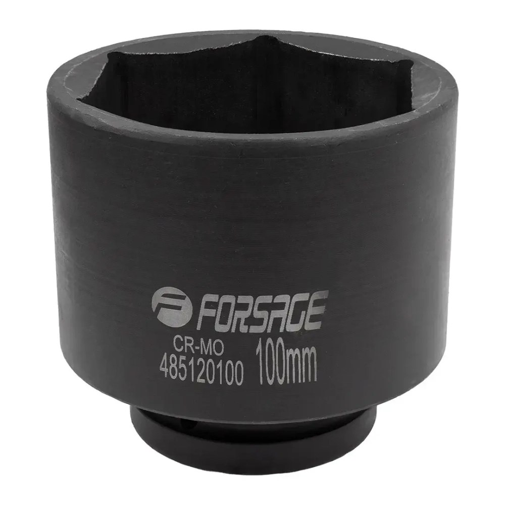Головка ударная глубокая 1'', 100мм (6гр) Forsage F-485120100