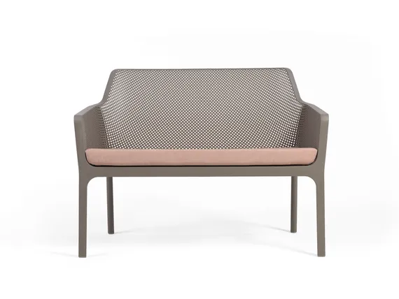 Подушка для уличного дивана Net Bench, розовая