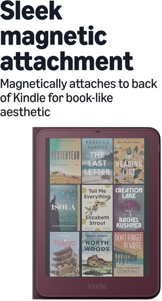 Оригинальный чехол для Amazon Kindle Paperwhite/Colorsoft Signature Edition 2026 Slim Plant-Based Leather Cover, Фиолетовый | Fig