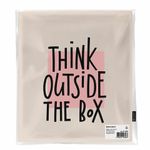 Сумка-шоппер BRAUBERG, канвас, 40х35 см, бежевый, "Think outside the box", 271898