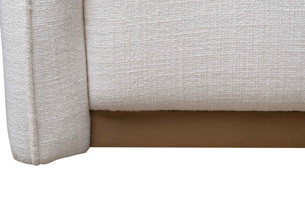 Диван Garda Decor трехместный Толедо(GD, Toledo) светло-бежевый рогожка Norton-Svbeg 236*97**77 см