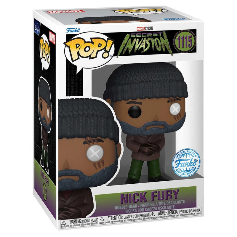 Фигурка Funko POP! Bobble Marvel Secret Invasion Nick Fury NYCC22 (Exc) (1115) 67058