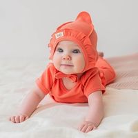 Боди с коротким рукавом "Персик" 0+