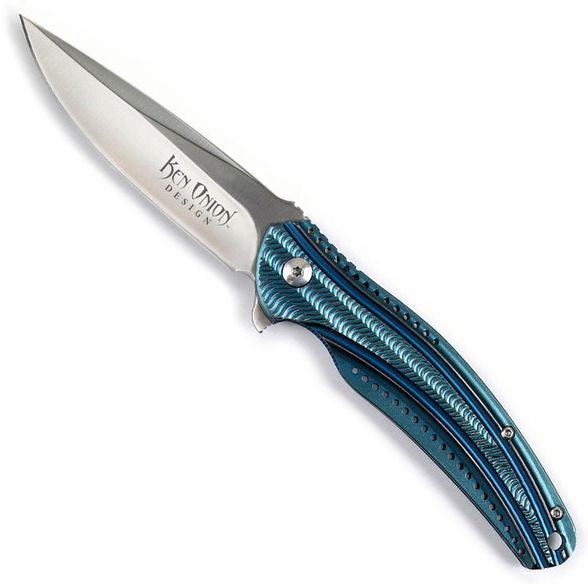 Цена наСкладной нож CRKT Ripple 2 Blue, сталь Acuto 440, рукоять нержавеющая сталь