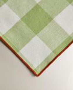 ZARA HOME САЛФЕТКИ В КЛЕТКУ (НАБОР ИЗ 2 ШТ.), ЗЕЛЕНЫЙ