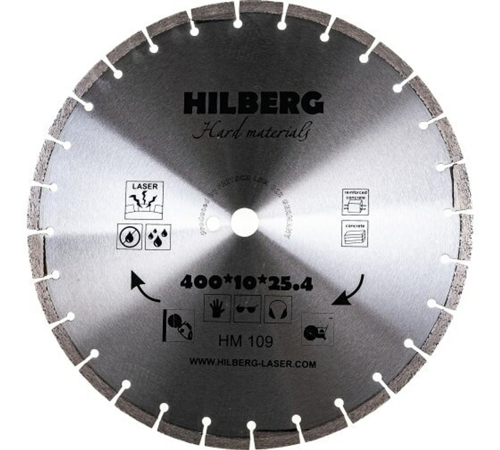 Диск алмазный Hard Materials Laser (400x25.4 мм) Hilberg