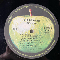 Винтажная виниловая пластинка LP With The Beatles (Japan 1973) (No Obi)