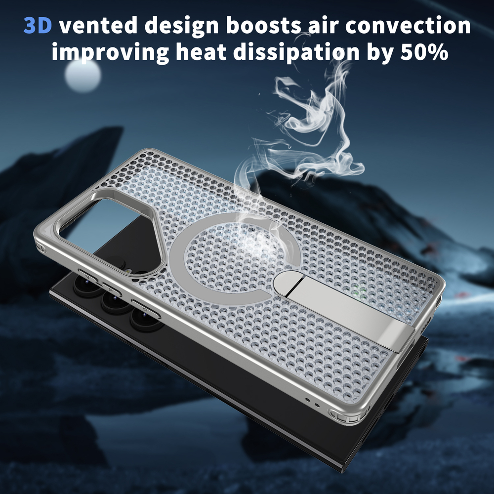 Прозрачный чехол Mesh Pro Magnetic Case для Samsung Galaxy S22 Ultra