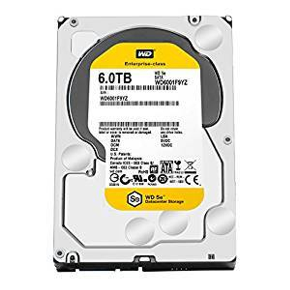 Жесткий диск HDD 6.0Tb Western Digital SATA-III, 64Mb, 7200rpm SE (WD6001F9YZ)