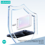 Power Bank внешний аккумулятор повербанк магнитный беспроводной MagSafe USAMS 10000 мАч 20W(xm serie