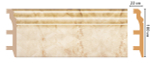 Плинтус DECOMASTER D232-80 (100*22*2400мм)