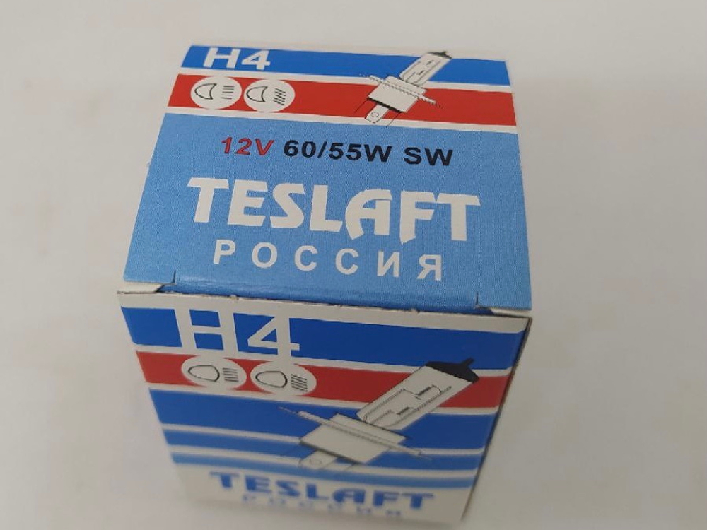 Лампа галоген H4 12В 60/55Вт "SW" 145586 TESLAFT ксенон