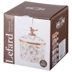 БАНКА ДЛЯ СЫПУЧИХ ПРОДУКТОВ LEFARD, СЕРИЯ ROYAL GARDEN, 12 Х 9СМ / 1,0Л
