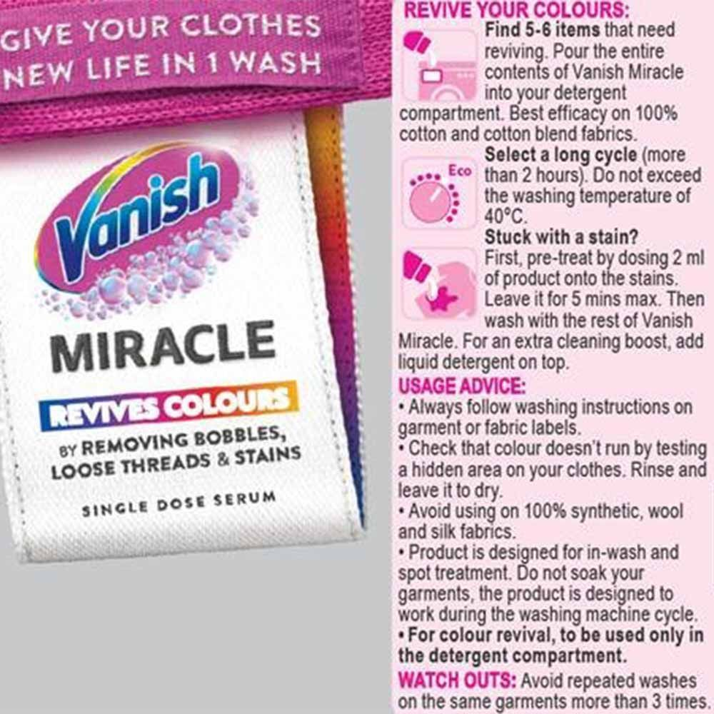 Vanish Miracle Revives Colours восстановление цвета, удаление пятен 100 мл (из Финляндии)