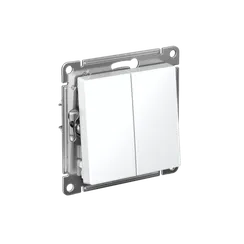 Выключатель двухклавишный Systeme Electric AtlasDesign Лотос ATN001351