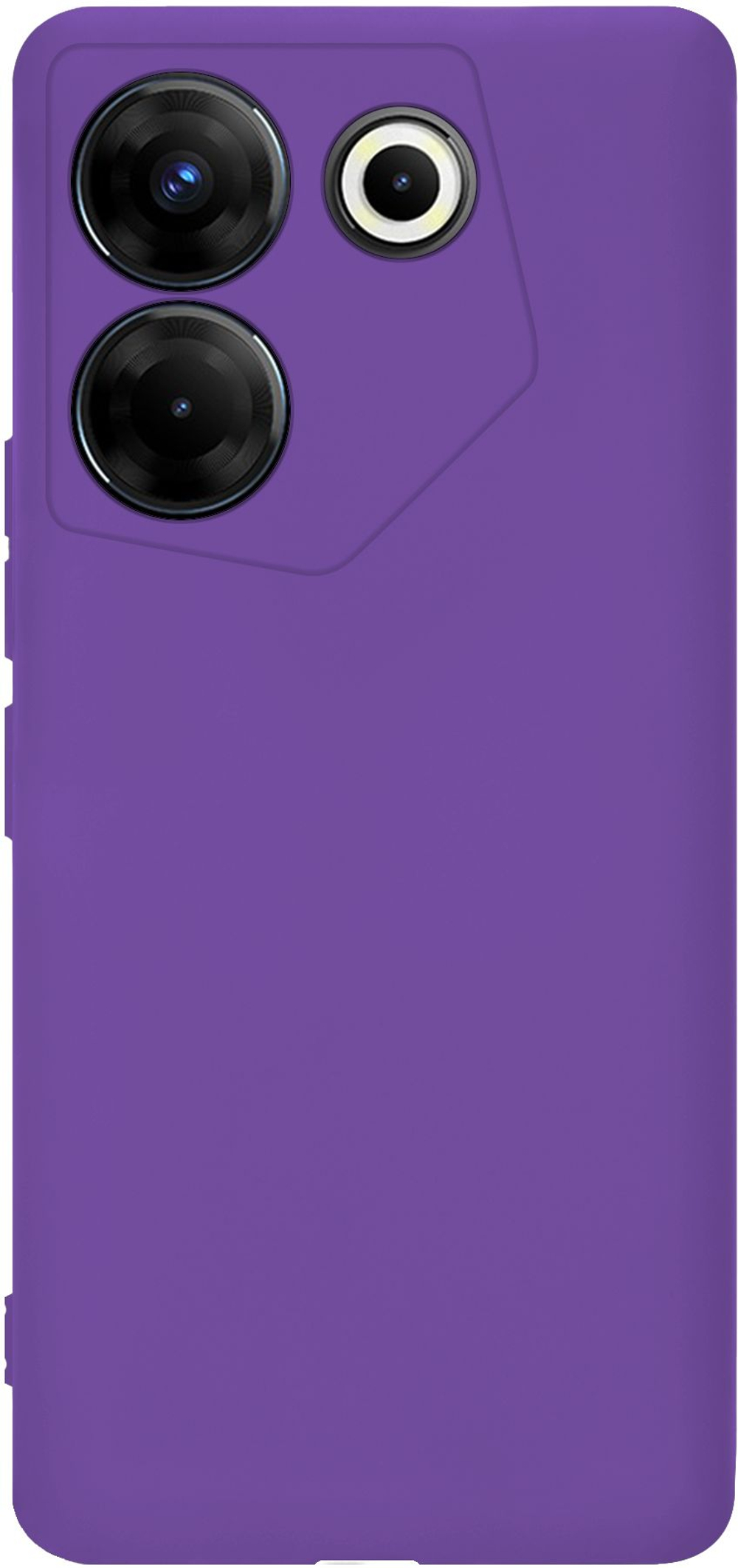 Мягкий Soft Touch чехол из силикона для TECNO CAMON 20 PRO 5G (не 4G!) с бархатной подкладкой