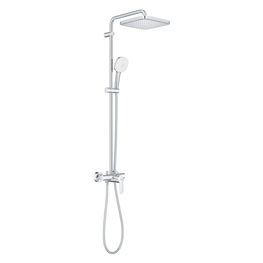 Душевая система GROHE Tempesta System 250 Cube с однорычажным смесителем настенного монтажа, хром (26692001)