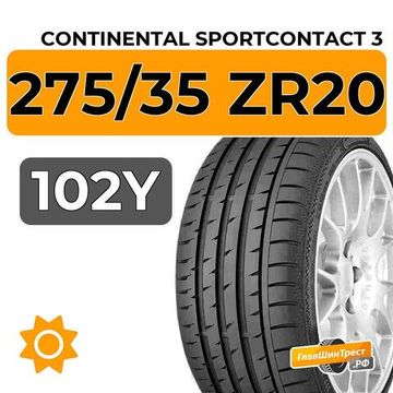 Continental SportContact 3 275/35 ZR20 102Y XL