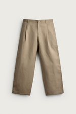 БРЮКИ RELAXED FIT СО СКЛАДКАМИ — ZARA · 4730/911
