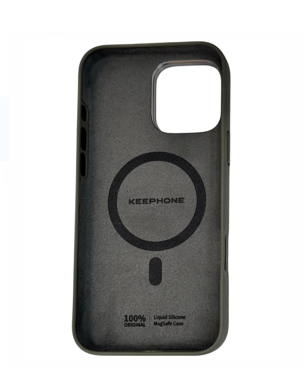 Накладка для i-Phone 16 Pro Max Keephone Rosana MagSnap серый