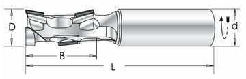 Фреза Dimar 6830.012.35 алмазная Z1+1 D12x35 L80 хвостовик 12 H2,5,6830.012.35