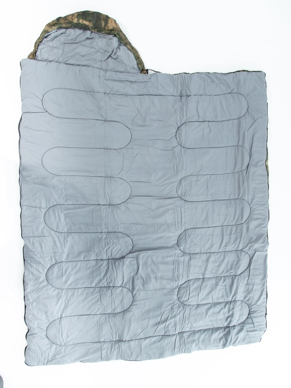 Спальный мешок TRAVELLER camo (КМФ) R-zip от-12(с подголовником 230х90см)INDI