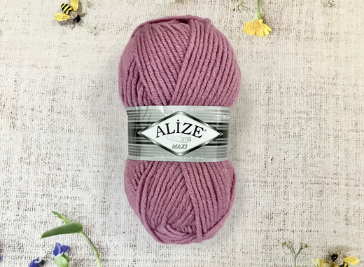 Пряжа ALIZE "Superlana maxi" 28 сухая роза