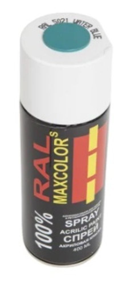 Краска Maxicolors акриловая RAL 5021 water blue 400 мл