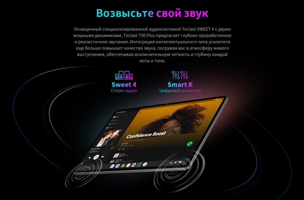 Планшет Teclast T50 Plus Wi-Fi + 4G 11 дюйм 8 Гб/128 Гб серый