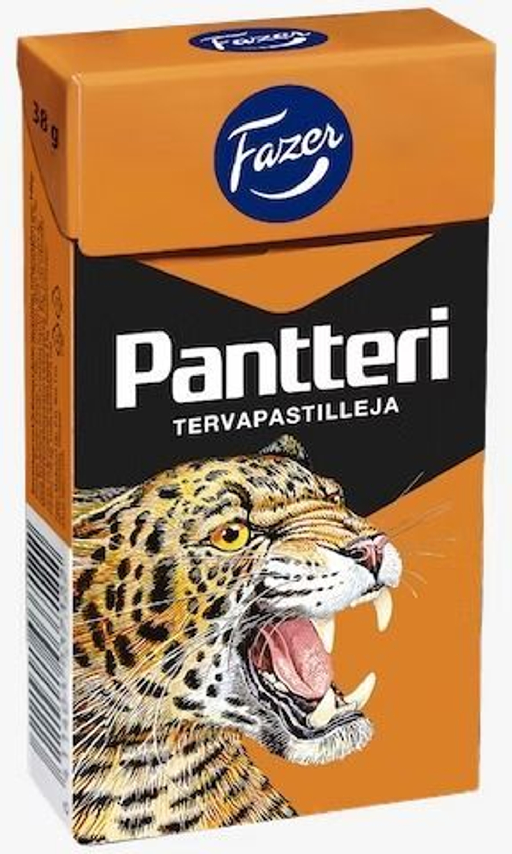 Конфеты жевательные Fazer Pantteri Tervapastilleja с лакрицей 38 г (из Финляндии)