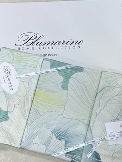 Постельное белье 2 спальное евро Blumarine Bella Di Notte бирюзовое