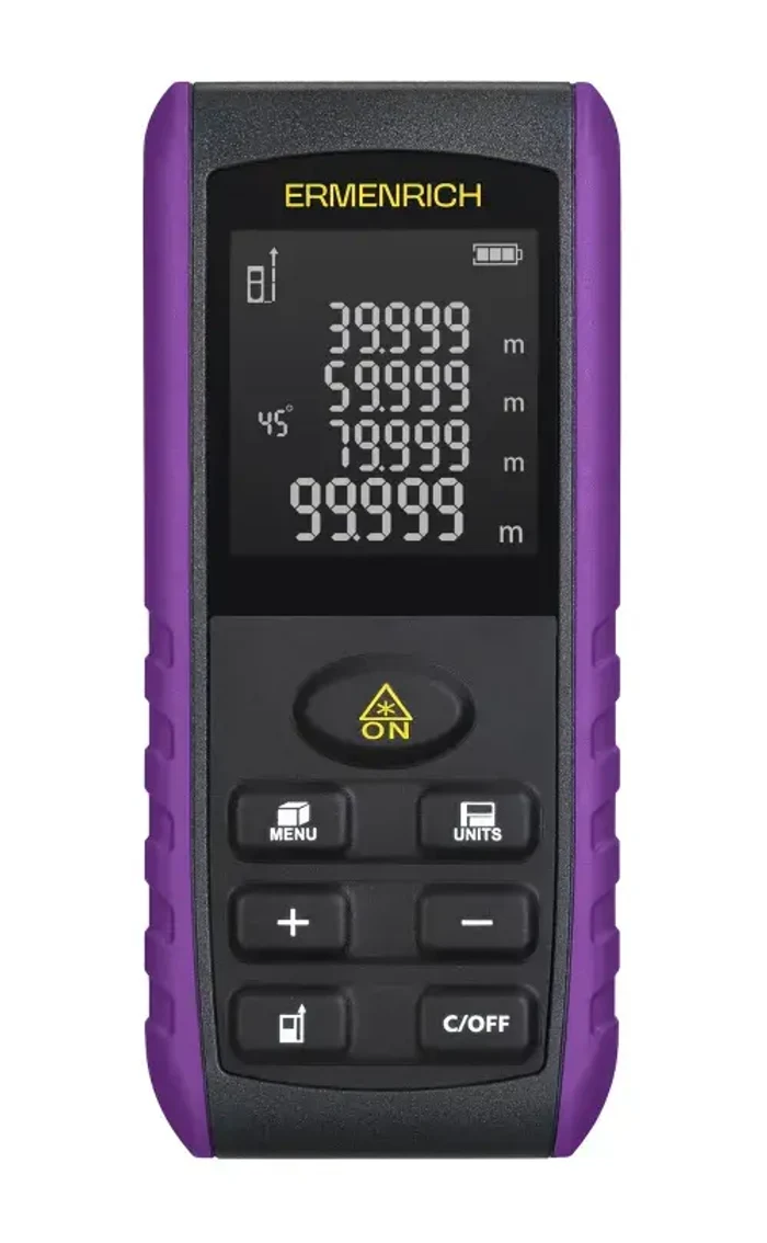 Лазерная рулетка Ermenrich Reel PRO GE60, фиолетовый