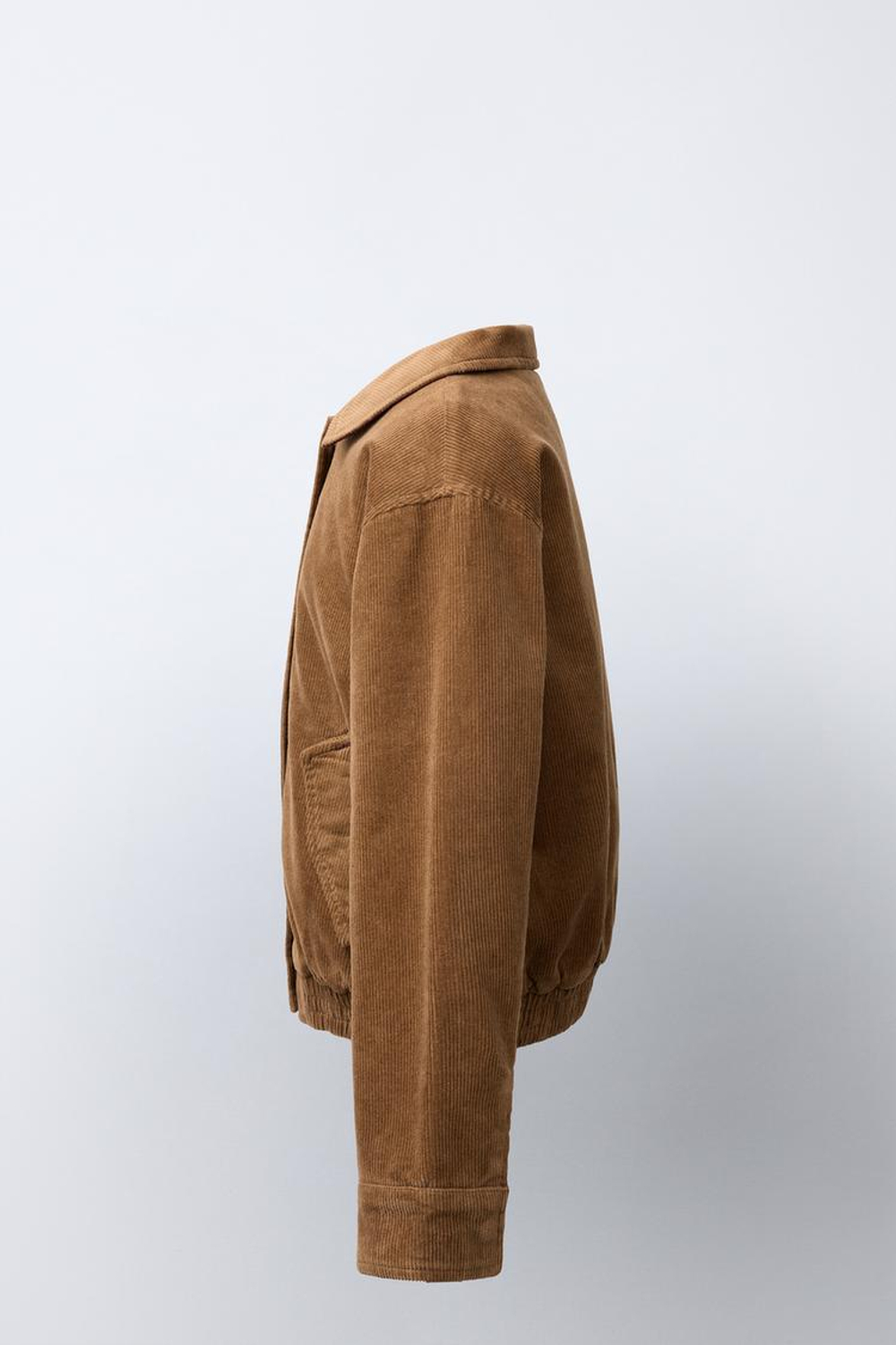 ZARA ВЕЛЬВЕТОВАЯ КУРТКА С ПОДКЛАДКОЙ ИЗ ИСКУССТВЕННОГО МЕХА, РЫЖЕВАТО-КОРИЧНЕВЫЙ