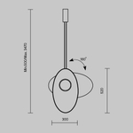 Подвесной светодиодный светильник Maytoni Evolution MOD396PL-L10W3K