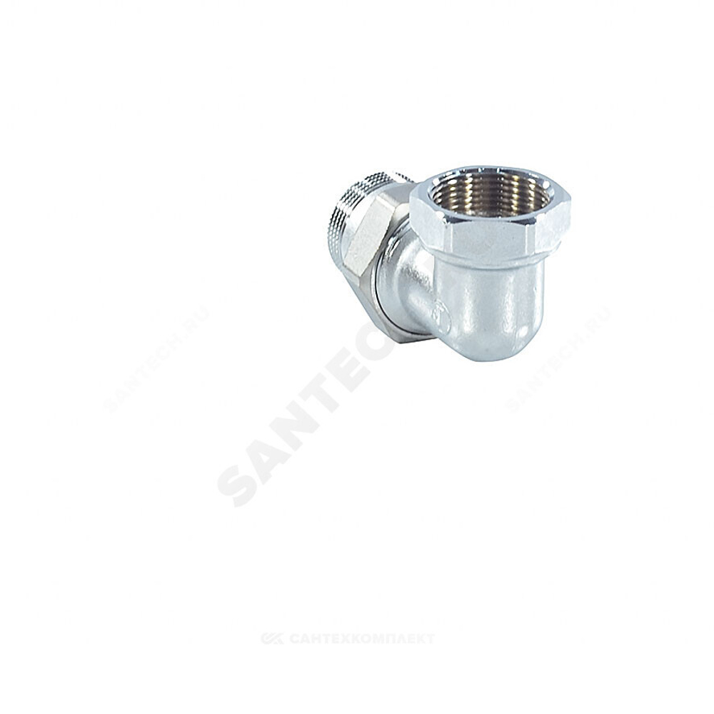 Соединитель латунь хром американка Ду 15 (1/2") угловой ВР/НР R19 Giacomini R19X003