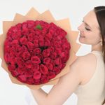 Розы кения розовые (Premium) 101 шт – розы с доставкой по городу Южно-Сахалинску, магазин цветов FloArt