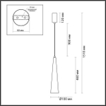 5044/12L ODL Подвес LED 12Вт 3000К 220В IP20 L-VISION