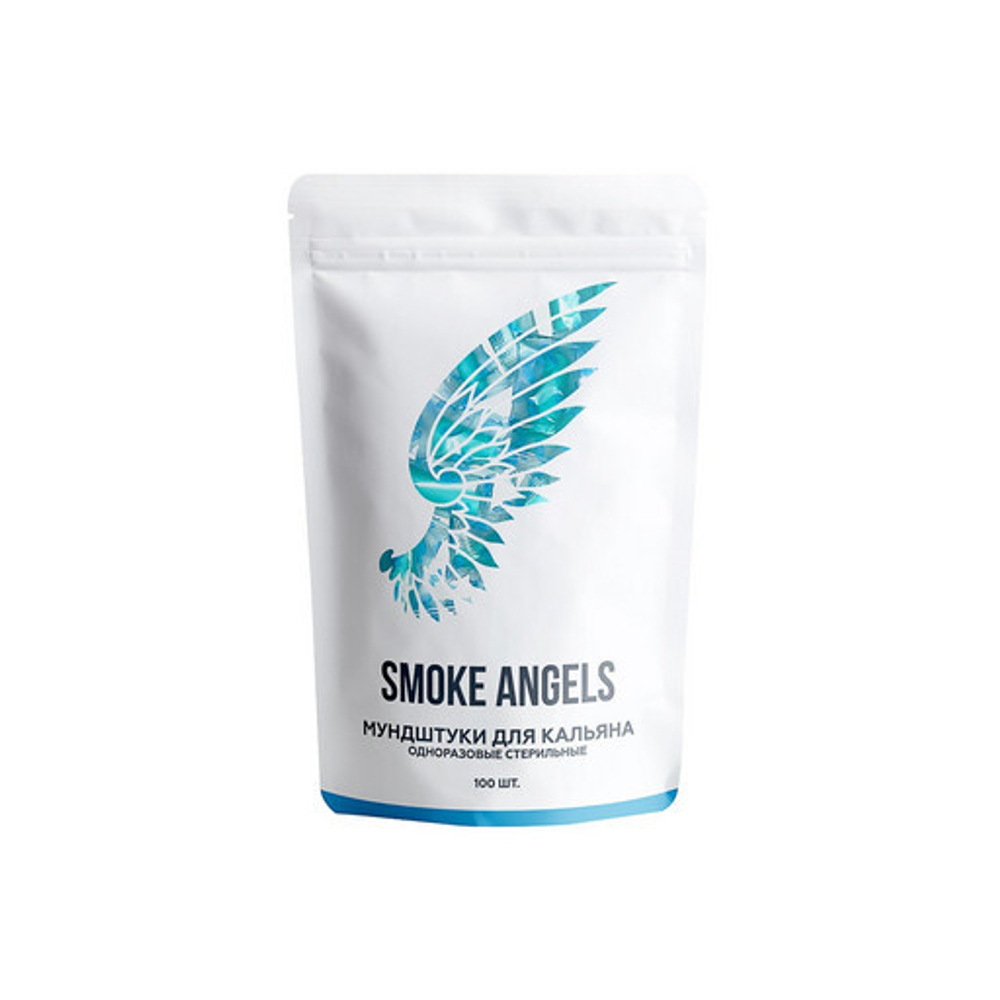 Одноразовые мундштуки Smoke Angels (20 шт) (Голубые)