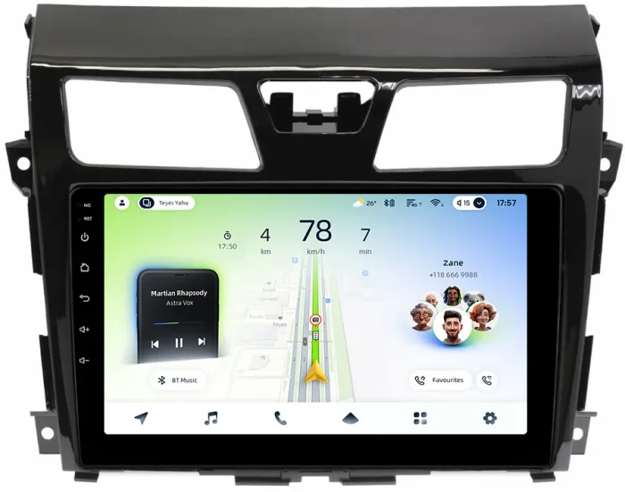 Магнитола для Nissan Teana L33 2014-2016 - Teyes CC4L-DTS монитор 10.1" IPS, Android 14, Быстрая, Snapdragon 662, CarPlay, 4G SIM-слот