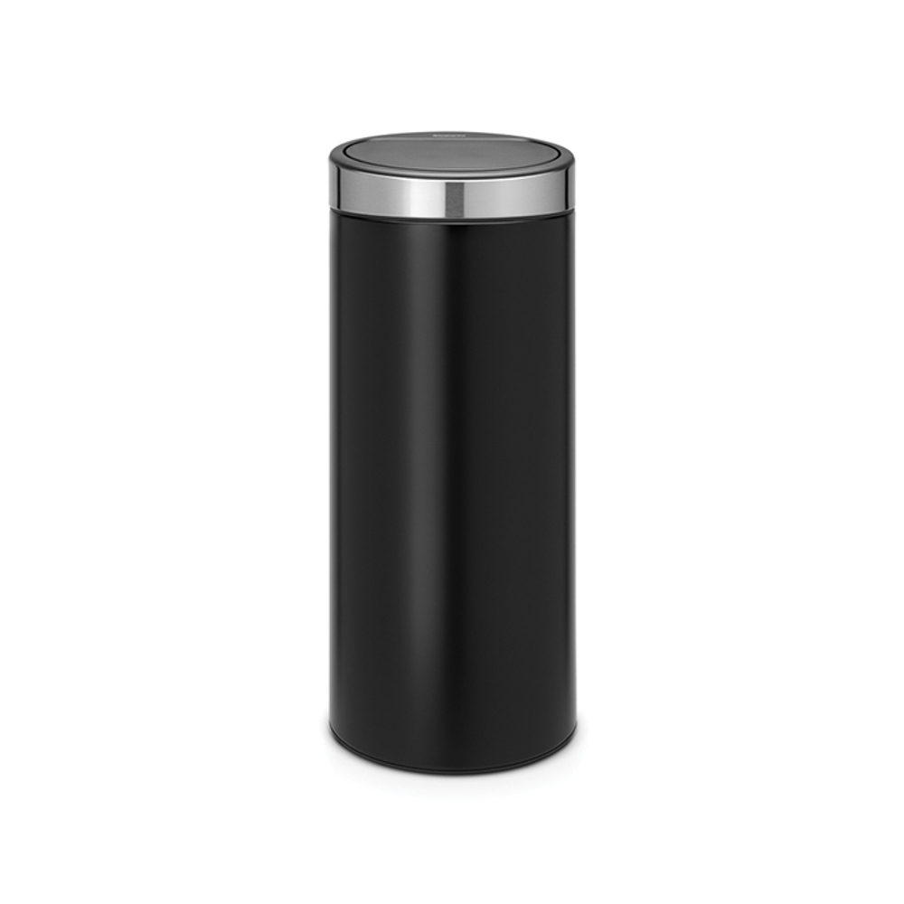 Мусорный бак Touch Bin new 30л Brabantia Черный матовый
