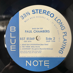Винтажная виниловая пластинка LP Paul Chambers Quartet Bass On Top (Япония 1977) (Без Оби)