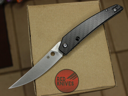 Нож Spyderco Ikuchi - рукоять карбон, клинок сатин