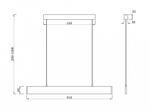 Подвесной светильник Maytoni Step P010PL-L23G4K
