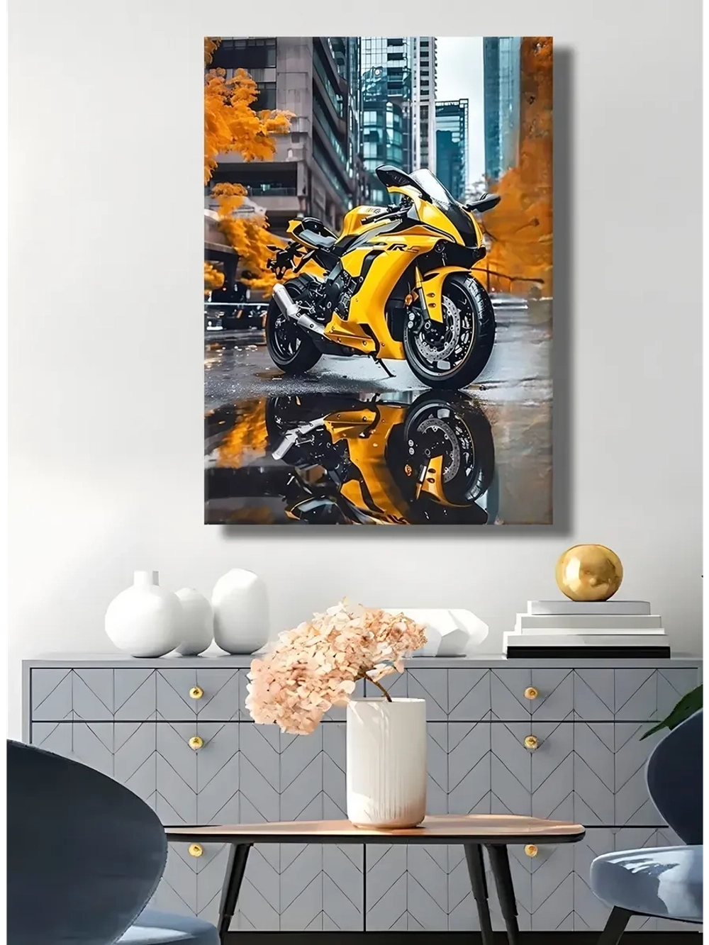 Картина Yamaha Золотой Город интерьерная 30х40см 1шт.